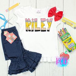 personalized back to school kids shirt , cute back to school name toddler shirt , personalized custom name toddler tee ,