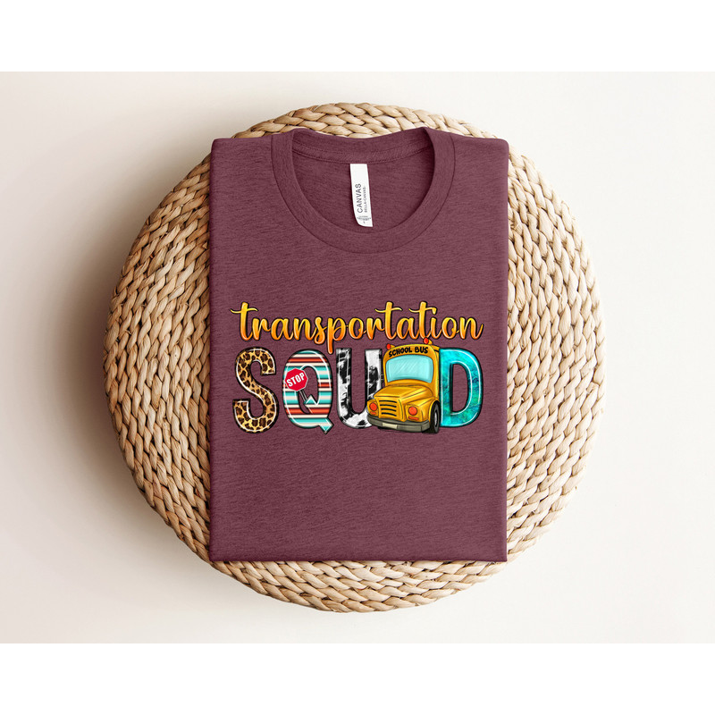 Transportation Squad Shirt, Transportation T-shirt, School Shirt, School Gifts, Bus Shirt, School Bus T-Shirt, Bus Driver Shirt, Student Tee - 4.jpg