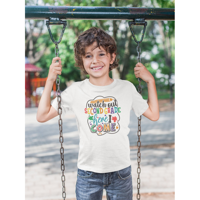 Watch Out Second Shirt® Second Grade Shirt Back to School Shirt® 100% Cotton Shirt - 2.jpg