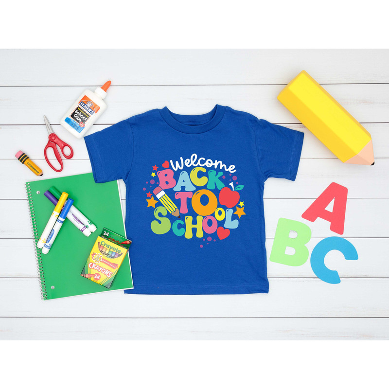 Welcome Back to School Shirt, First Day of School Shirt, Teacher Gift Kindergarten Teacher, Kids Back To School , Happy First Day of School - 3.jpg
