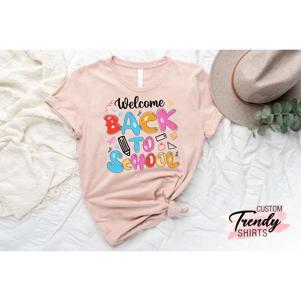 Welcome Back to School Shirt, Teacher Shirts, Kids Back to School Gifts, 1st Day of School Shirt, Teacher Gifts, Elementary Teacher Gift - 4.jpg