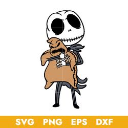 jack holding oogie boogie svg, halloween svg, png dxf eps digital file