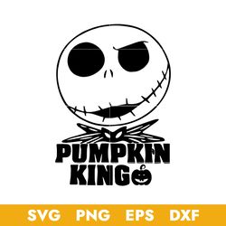jack skellington pumpkin king svg, halloween svg, png dxf eps digital file