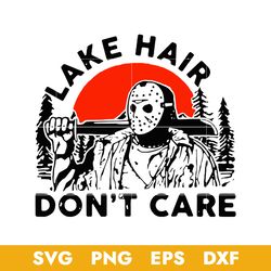 jason voorhees lake hair dont care halloween svg, horror movie svg, halloween svg, png dxf eps digital file