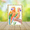 Parrots Couple ON THE LIGHT GREEN BACKGROUND 4.jpg