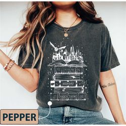 comfort colors wizard castle book shirt, hp shirt, pottery book shirt, bookish reader, universal studios shirts for fami