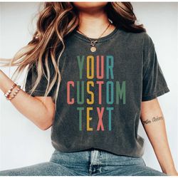 custom shirt, your custom text shirt, retro custom tshirt, personalized shirt for women toddler mom, vintage style tee,