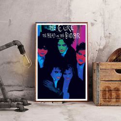 the cure poster, soulful cure poster, rock band poster, band poster, music poster, rock music poster, wall art