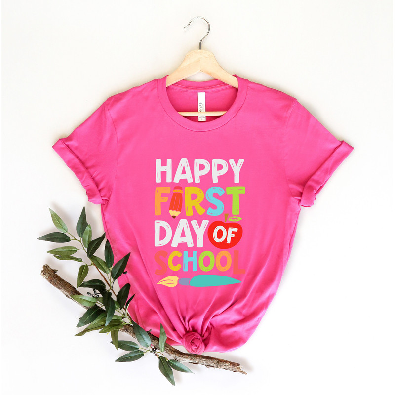 Funny Back To School Shirt For Teachers & Students, Happy First Day Of School Shirt, Funny Teacher Shirt, Teacher Gifts, Back To School Gift - 2.jpg