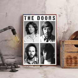 the doors poster, psychedelic journeys poster, rock band poster, band poster, music poster, rock music poster, wall art