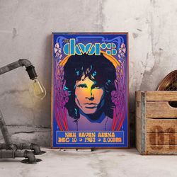 the doors poster, legendary performances poster, rock band poster, band poster, music poster, rock music poster