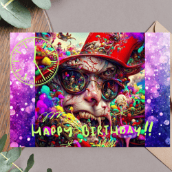 happy birthday! digital greeting card.