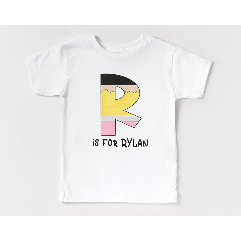 Personalized Back to School Shirt, First day of School Shirt with Name, Monogram, Girls, Boys, Pencil Shirt #5255-P - 3.jpg