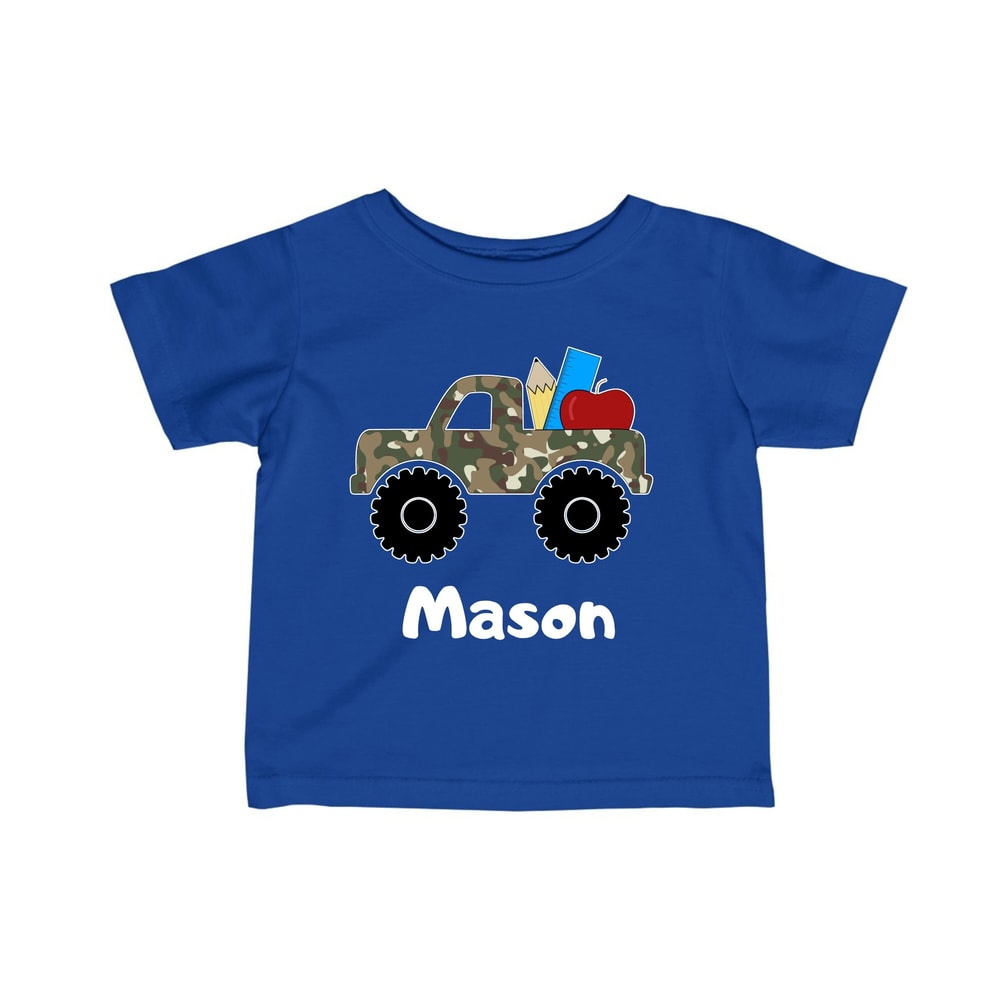 Personalized back to school Truck Shirt, First Day Of School Boys T Shirt, Boys Back to School Shirt, Kindergarten 1st Day of School Shirt - 5.jpg