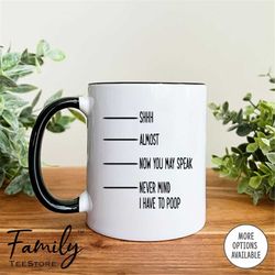 never mind i have to poop coffee mug funny mug funny gift