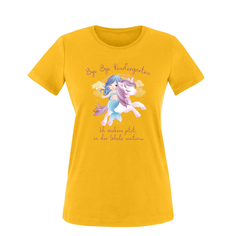 School child bye bye kindergarten t-shirt for school enrollment 2023  Back to school 2023 farewell gift kindergarten with unicorn and mermaid - 10.jpg