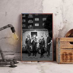 the killers poster, hot fuss poster, indie rock band poster, band poster, music poster, rock music poster, wall art