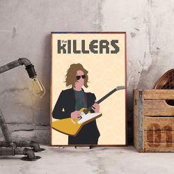 the killers poster, sam's town poster, indie rock band poster, band poster, music poster, rock music poster, wall art