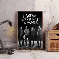 the killers poster, heartfelt anthems poster, indie rock band poster, band poster, music poster, rock music poster