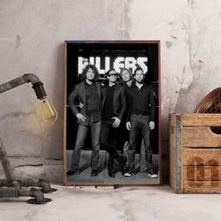 the killers poster, killers unleashed poster, indie rock band poster, band poster, music poster, rock music poster