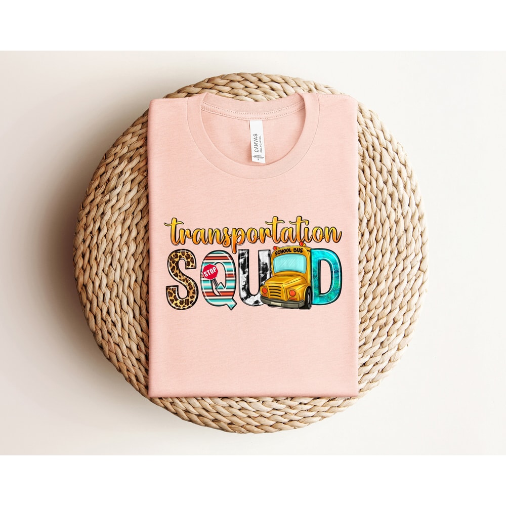 Transportation Squad Shirt, Transportation T-shirt, School Shirt, School Gifts, Bus Shirt, School Bus T-Shirt, Bus Driver Shirt, Student Tee - 1.jpg