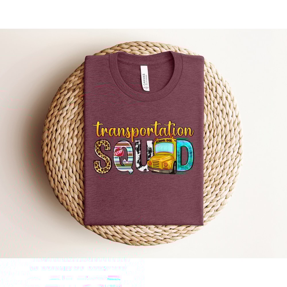 Transportation Squad Shirt, Transportation T-shirt, School Shirt, School Gifts, Bus Shirt, School Bus T-Shirt, Bus Driver Shirt, Student Tee - 4.jpg