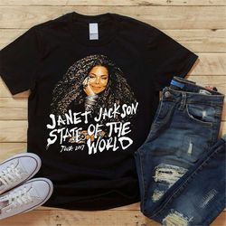 janet jackson t shirt, janet jackson t shirt music state of the world pop usa, janet jackson vintage shirt, janet jackso