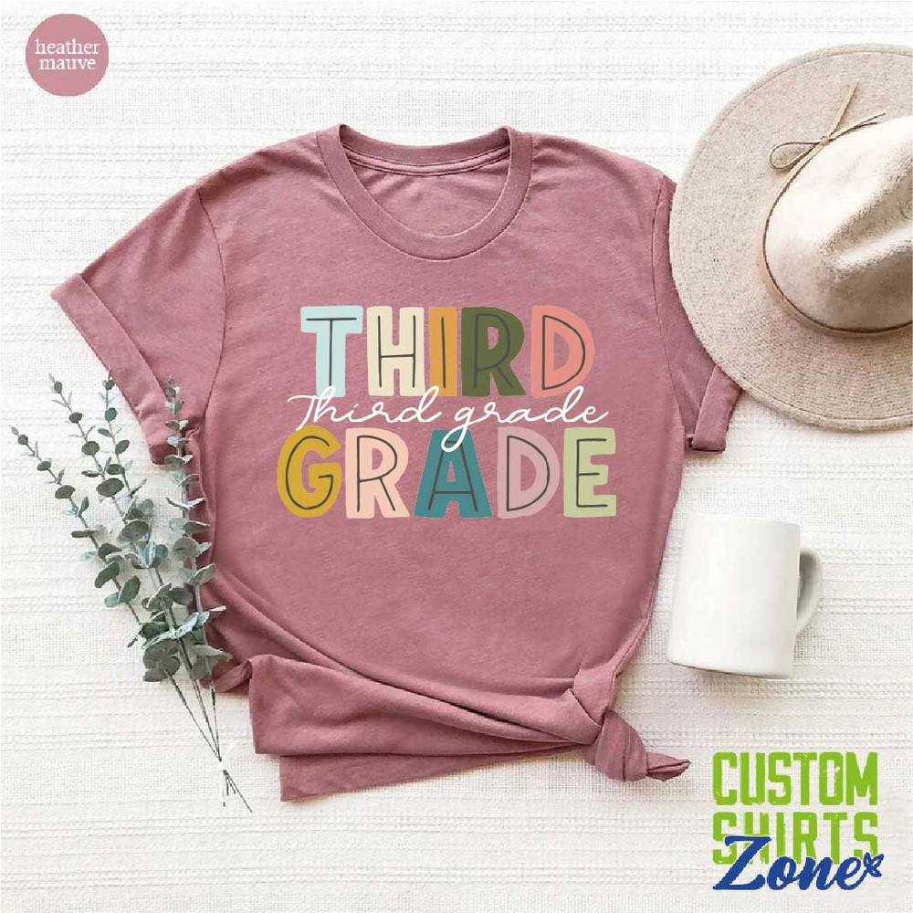 Cute 3rd Grade Shirt, Third Grade Teacher Team, Matching School Shirt, Hello 3rd Grade Shirt, Third Grade Squad Gift, Teacher Appreciation - 3.jpg