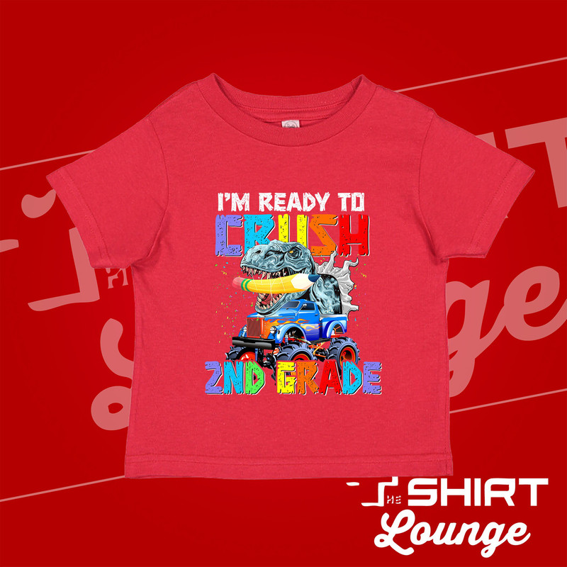 I'm Ready To Crush 2nd Grade, Second Grade Dinosaur Shirt, 2nd Grade Outfit, Back To School T-Shirt for Boy Girl, Grade Two for Kids 1st Day - 6.jpg