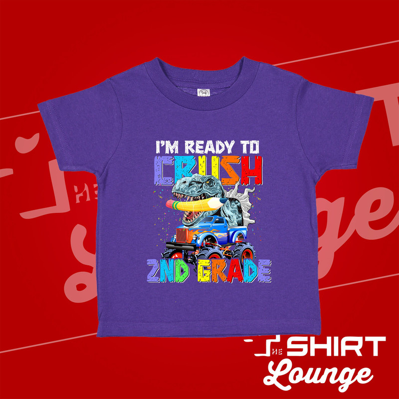 I'm Ready To Crush 2nd Grade, Second Grade Dinosaur Shirt, 2nd Grade Outfit, Back To School T-Shirt for Boy Girl, Grade Two for Kids 1st Day - 7.jpg