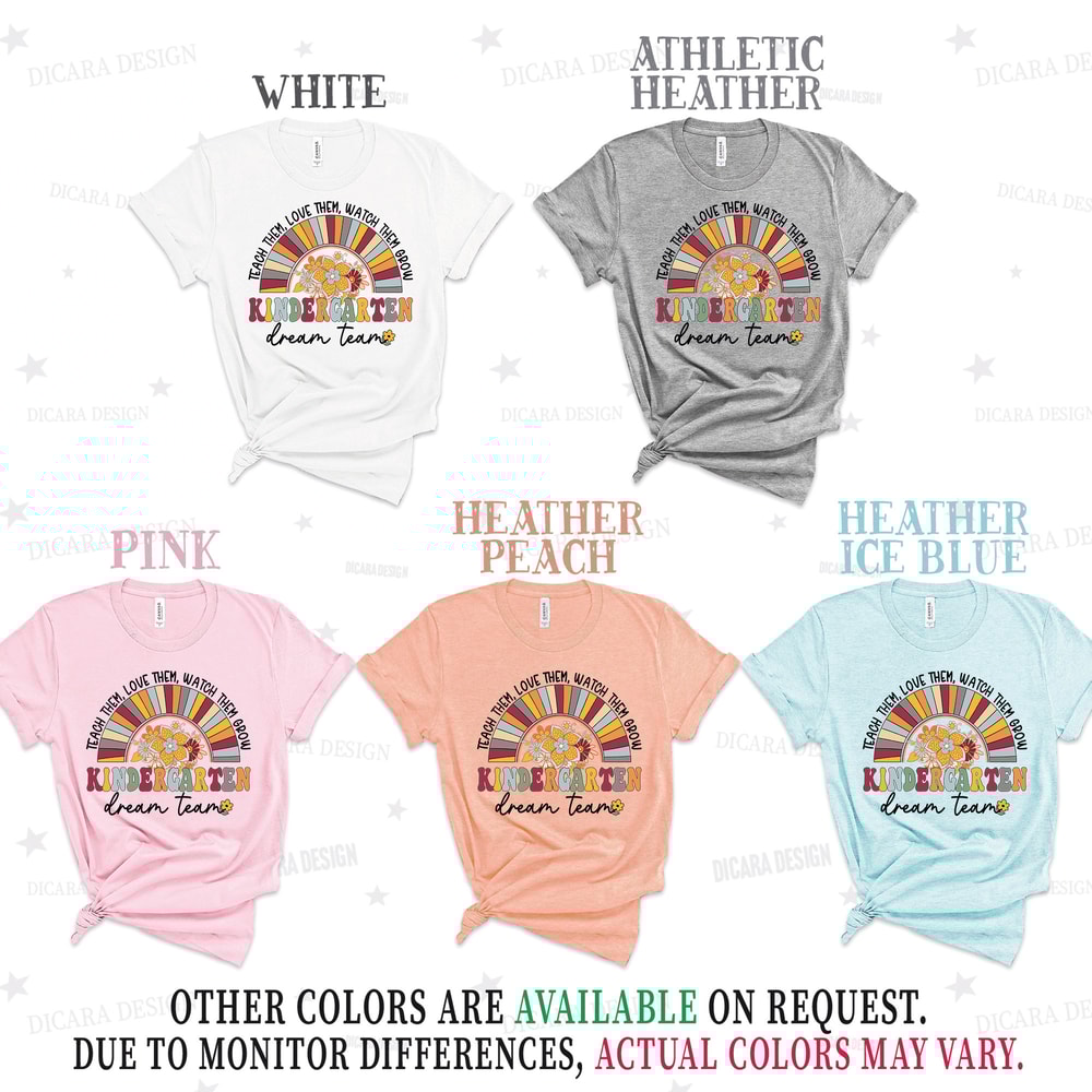 Kindergarten Crew Shirt, Retro Kinder Squad, Gift For Teachers, Teacher Team Shirts, Matching Team Shirts, Unisex Shirt, Back to School tee - 3.jpg