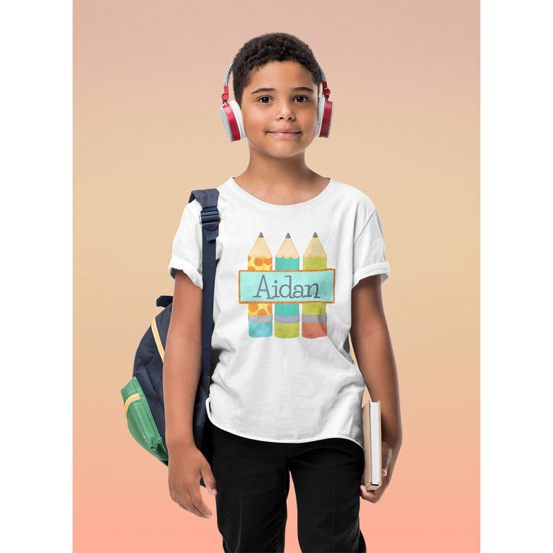 Personalized Back to School Kids Shirt - Back to School Name Toddler Shirt - Custom Boy Toddler Tee - 3.jpg