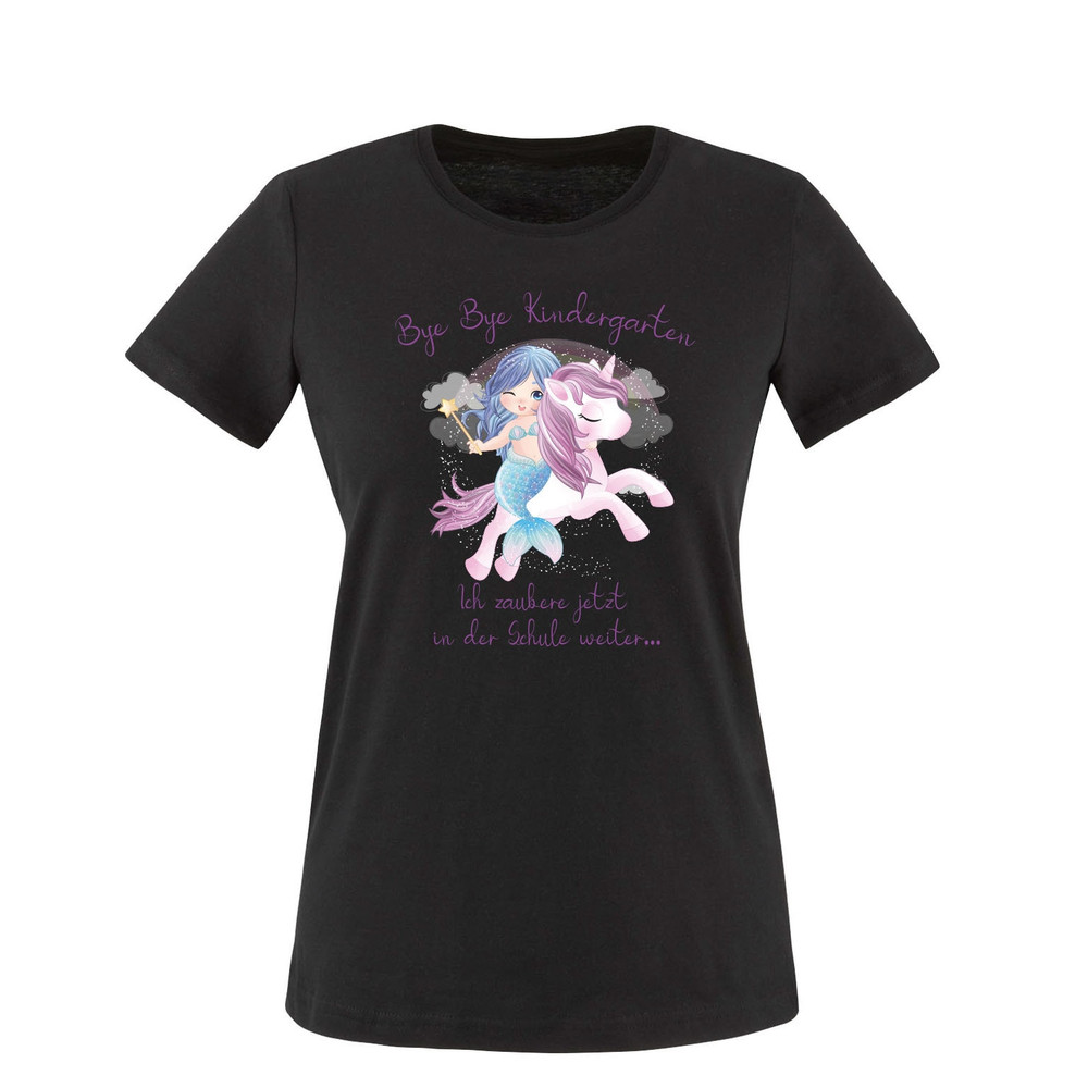 School child bye bye kindergarten t-shirt for school enrollment 2023 Back to school 2023 farewell gift kindergarten with unicorn and mermaid - 6.jpg