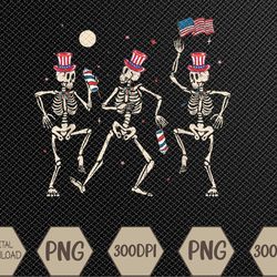 dancing skeleton 4th of july american flag skellies svg, eps, png, dxf, digital download