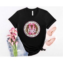pink ribbon shirt, breast cancer awareness t-shirt, breast cancer shirt, cancer support shirt, faith shirt, cancer ribbo