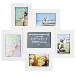 6 Opening White Collage Frame
