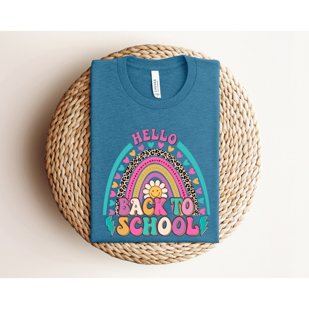 Hello Back To School Shirt, Teacher Shirt, First Day Of School Shirt, Back To School Shirt, Teacher Tee, Teacher Apparel, Hello School Tee - 1.jpg