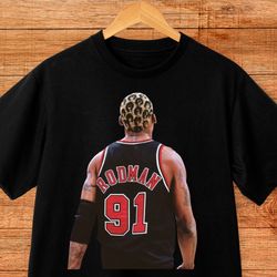 dennis rodman t-shirt - dennis rodman jersey tee
