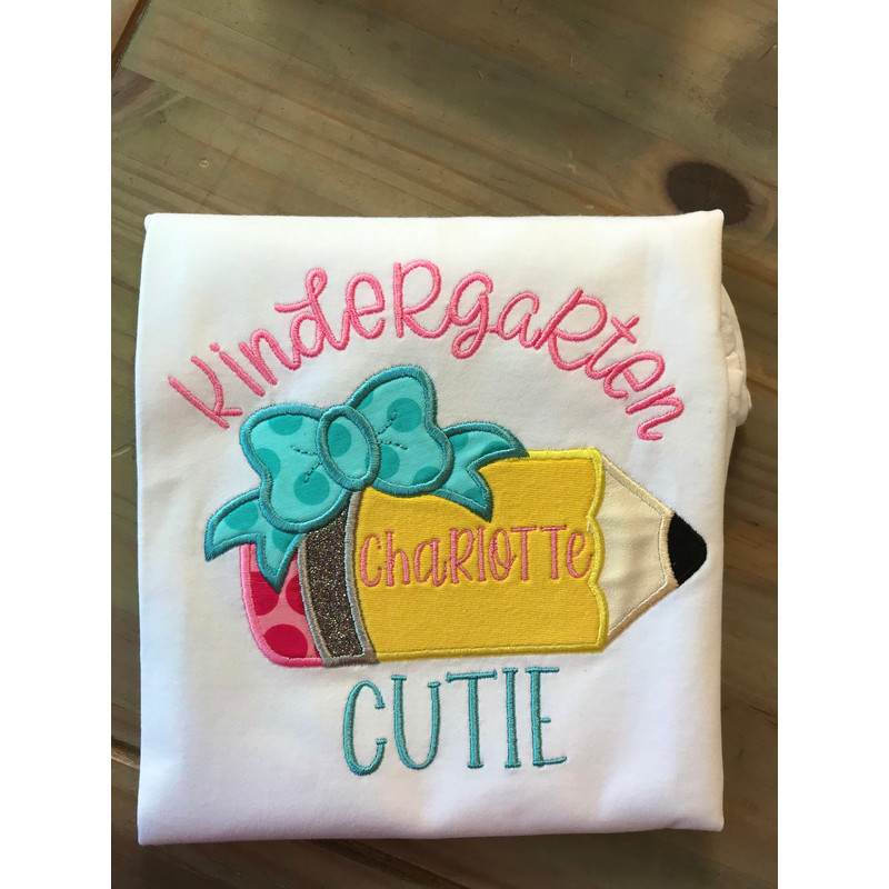 Kindergarten Cutie Shirt, Kindergarten Tee, Back to School Tee, Kindergarten Shirt, First Day of School, Kindergarten Gift, First Grade Tee - 1.jpg