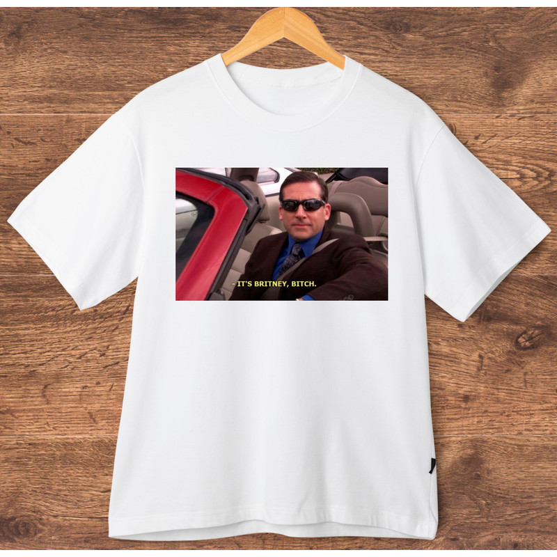 Micheal Scott '' It's Britney, Bitch '' Tee, Micheal Scott Meme Shirt, The Office Unisex T-shirt, Meme Tee, Gift for Her, Gift for Him - 2.jpg