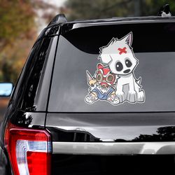 princess mononoke sticker, anime decal, princess mononoke, movie decal, princess mononoke decal, anime sticker