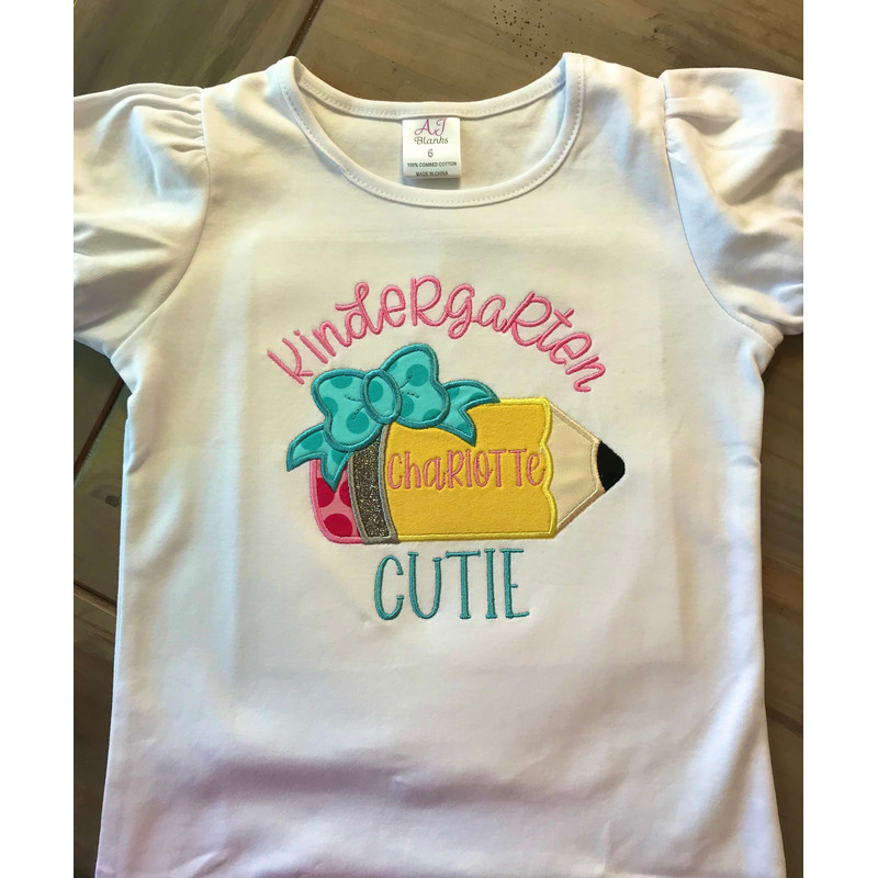 Kindergarten Cutie Shirt, Kindergarten Tee, Back to School Tee, Kindergarten Shirt, First Day of School, Kindergarten Gift, First Grade Tee - 9.jpg