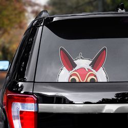 princess mononoke sticker, anime decal, anime sticker, movie decal, princess mononoke decal, princess mononoke