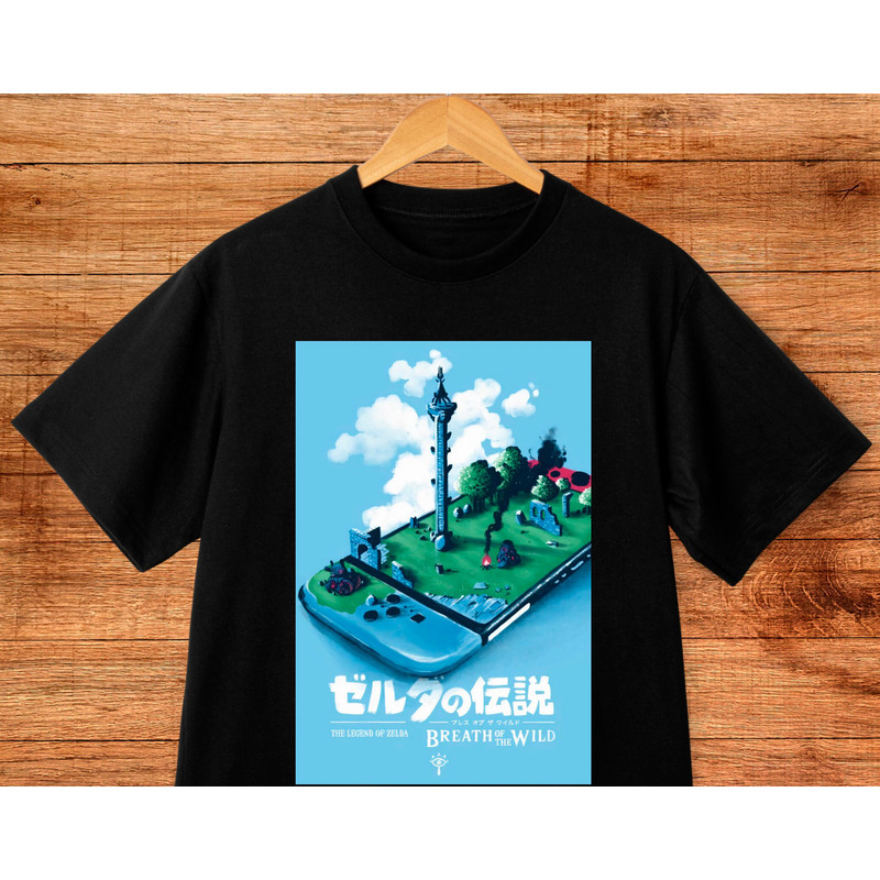 The Legend of Zelda Shirt - The Legend of Zelda Breath of the Wild Inspired Tee - Classic Video Game T-shirt - Gift for Her - Gift for Him - 1.jpg