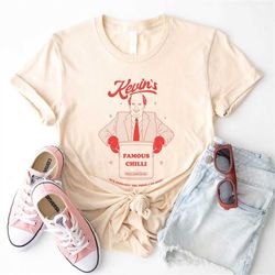 kevin's famous chilli t-shirt ,  funny the us office tee , malone family recipe.
