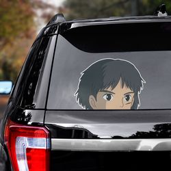 anime sticker, princess mononoke sticker, anime decal, movie decal, princess mononoke decal, princess mononoke