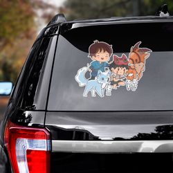 anime sticker, princess mononoke sticker, anime decal, princess mononoke, princess mononoke decal, movie decal