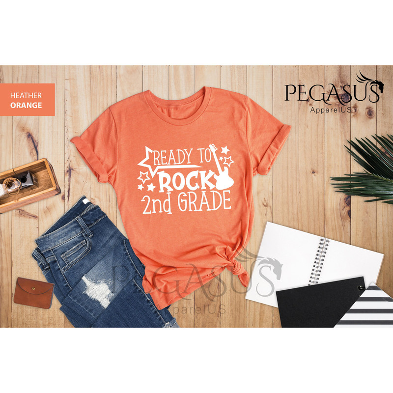 Ready To Rock 2nd Grade Shirt, Back To School T-Shirt, School Group Shirts, Second Grade Shirt, First Day Of School Shirt - 6.jpg