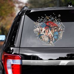 movie decal, princess mononoke, anime sticker, anime decal, princess mononoke decal, princess mononoke sticker