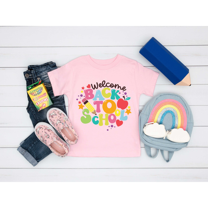 Welcome Back to School Shirt, First Day of School Shirt, Teacher Gift Kindergarten Teacher, Kids Back To School , Happy First Day of School - 2.jpg